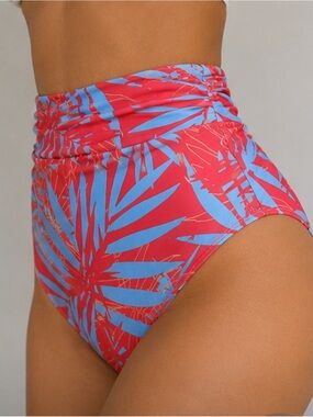 Salt Life Coral Tropical Swim High Waist Bottom New X Small